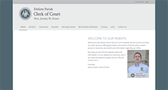 Desktop Screenshot of desotoparishclerk.org