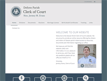 Tablet Screenshot of desotoparishclerk.org